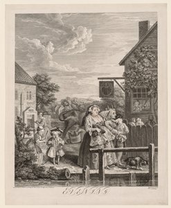 Las Cuatro Horas del Día: Tarde, 1738 de William Hogarth