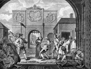 Las puertas de Calais por William Hogarth de William Hogarth