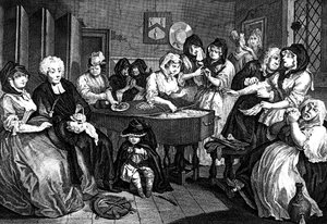 El progreso de la ramera, 1733 de William Hogarth