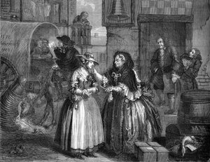 El progreso de la ramera por William Hogarth