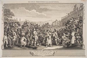 El aprendiz ocioso ejecutado en Tyburn