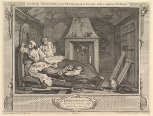 El aprendiz ocioso regresado del mar y en un desván con una prostituta común, 30 de septiembre de 1747