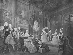 El emperador indio, grabado por Robert Dodd de William Hogarth