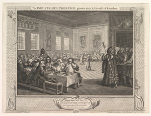 El aprendiz industrioso se vuelve rico y sheriff de Londres, 30 de septiembre de 1747