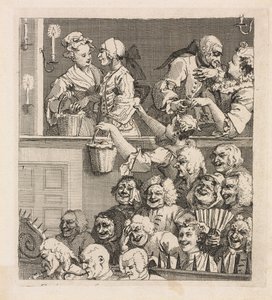 La audiencia que ríe de William Hogarth