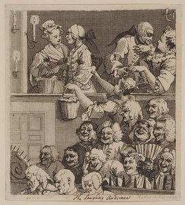 La Audiencia Riente de William Hogarth