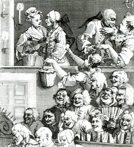 La audiencia risueña, 1733 de William Hogarth