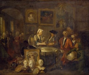El Contrato de Matrimonio, 1743 de William Hogarth