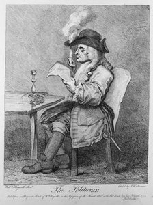 El Político, grabado por John Keyse Sherwin, 1775 de William Hogarth