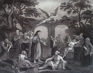 El estanque de Betesda de William Hogarth