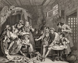 La escena de la prisión, placa VII de 