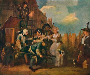 El progreso del libertino - El arresto, c1735 de William Hogarth