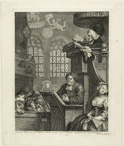 La congregación dormida de William Hogarth