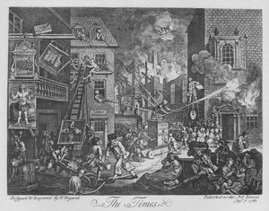 El Times, 1762 de William Hogarth