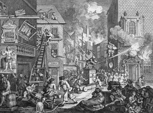 Los tiempos, Placa I, 1762 de William Hogarth