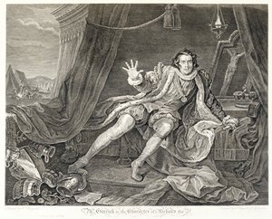 El actor David Garrick en el papel de Ricardo III, 1746