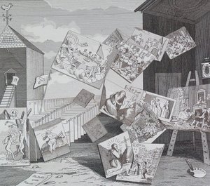 La batalla de las imágenes de William Hogarth
