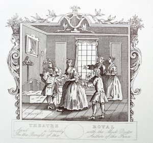 Theatre Royal; Drury lane; Londres de William Hogarth