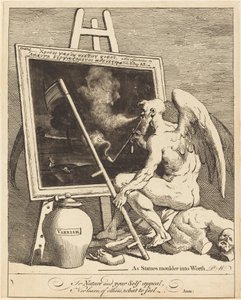 El tiempo fumando un cuadro de William Hogarth