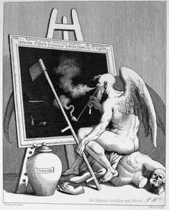 El tiempo fumando un cuadro de William Hogarth