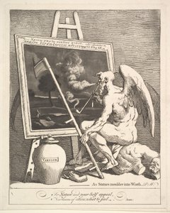 El tiempo fumando un cuadro de William Hogarth