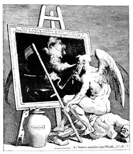 El tiempo fumando un cuadro, 1761 de William Hogarth