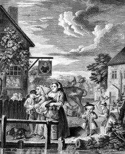 Tiempos del día - Tarde por William Hogarth de William Hogarth