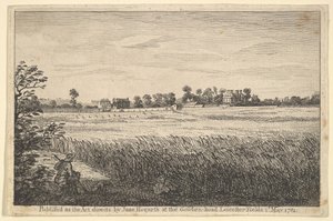 Vista de la Casa de Ranby, 1 de mayo de 1781 de William Hogarth