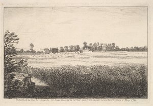 Vista de la Casa de Ranby, 1 de mayo de 1781