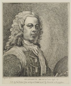 William Hogarth, grabado por Samuel Ireland, c.1786