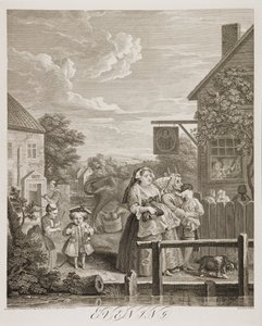 es: Los cuatro momentos del día: Por la noche de William Hogarth