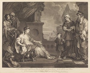 Moisés Llevado a la Hija del Faraón de William Hogarth and Luke Sullivan