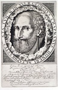 Retrato de George Chapman (c.1559-1634) c.1609-10 de William Hole
