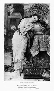 Isabella y la maceta de albahaca, c1867 de William Holman Hunt