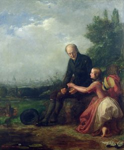 La pequeña Nell y su abuelo de William Holman Hunt