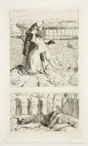 Mi bella dama (arriba); De mi dama en la muerte (abajo), frontispicio de El germen, nº 1