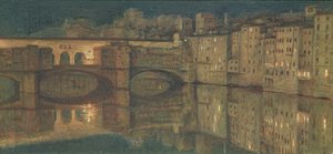 Ponte Vecchio, Florencia de William Holman Hunt