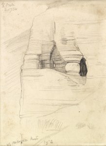 Rocas en Wady Zuara, el Mar Muerto, 1854 de William Holman Hunt