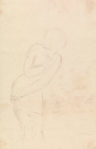 Boceto de mujer (Estudio para Isabella y la olla de albahaca) de William Holman Hunt