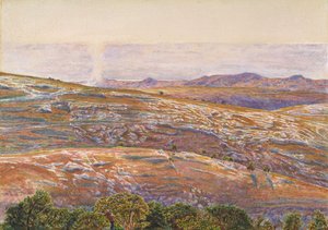 El Mar Muerto desde Siloam de William Holman Hunt