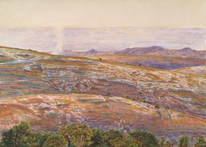 El Mar Muerto desde Siloam, 1861 de William Holman Hunt