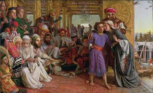 El hallazgo del Salvador en el Templo de William Holman Hunt