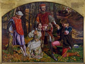 Dos caballeros de Verona, 1850-1851 de William Holman Hunt