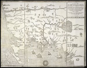 Un mapa de Nueva Inglaterra, de 