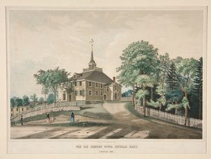 La antigua casa de reuniones, Hingham, Massachusetts. de William Hudson