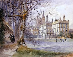 New College desde los jardines del College de William Hull