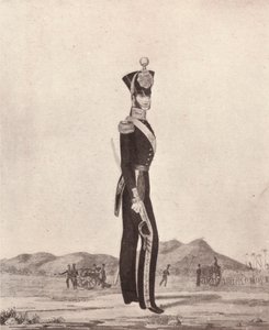 Oficiales de la Artillería de Pie del Ejército de Madrás, 1841