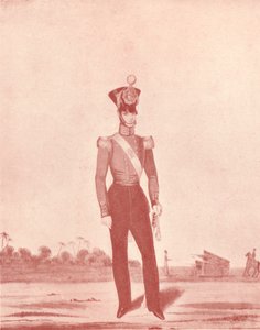 Oficiales de la Infantería del Ejército de Madrás en la Línea, c. 1837-1843 de William Hunsley