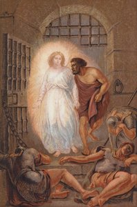 La liberación de San Pedro (grabado) de William II Hilton