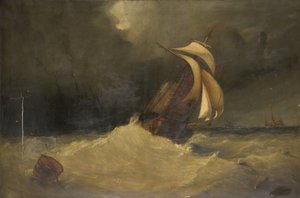 Obra marítima (óleo sobre lienzo) de William J. Leatham